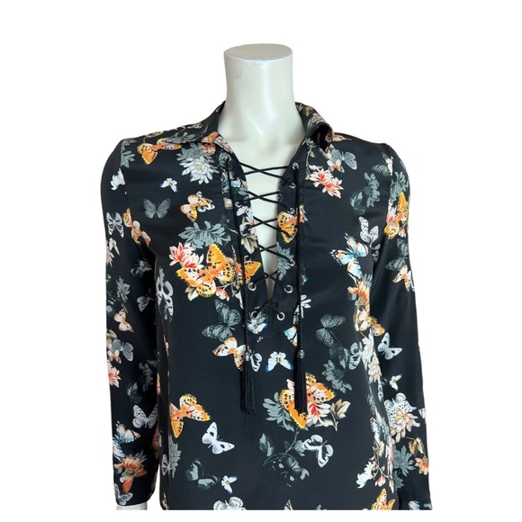 Kooples butterfly lace up shirt - Picture 4 of 9